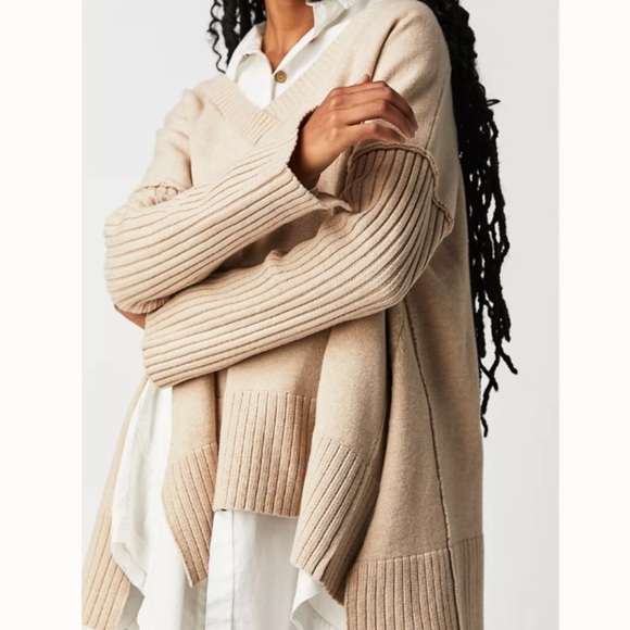 Free People Orion A Line Tunic Sweater NWT - Picture 1 of 13